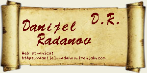 Danijel Radanov vizit kartica